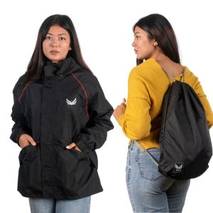 Daami Convertible Ladies windcheater (Black)