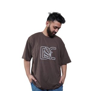 Daami gents drop shoulder T-Shirt (brown)