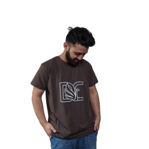 Daami gents half sleeves T-Shirt (Brown)