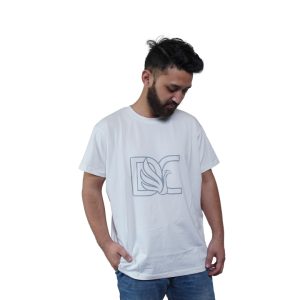 Daami gents half sleeves t-Shirt (White)