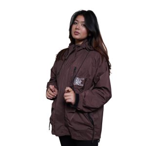 Daami convertible heavy bag Ladies water resistance jacket (maroon)