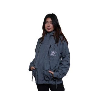 Daami convertible heavy bag Ladies water resistance jacket (grey)